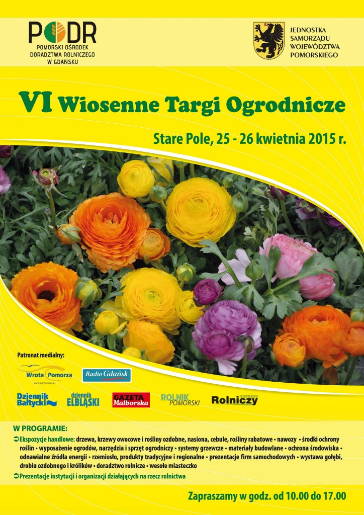 Plakat-Wiosenne Targi Ogrodnicze